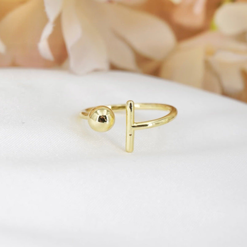 ANILLO GRADUABLE PALITO CON BALIN