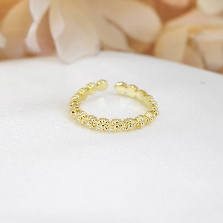 ANILLO GRADUABLE MINI FLORES