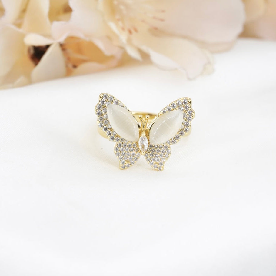 ANILLO MARIPOSA CON NACAR GRADUABLE