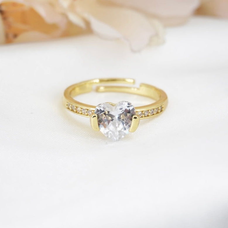ANILLO CORAZON ZIRCON GRADUABLE