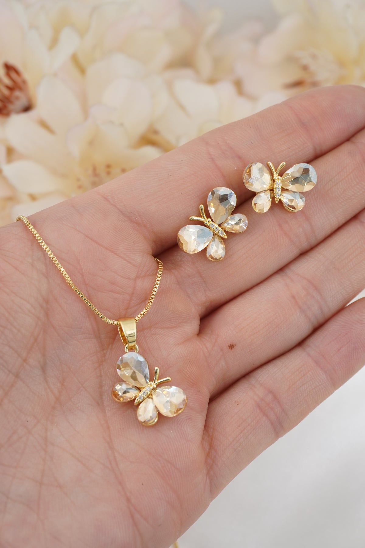 CONJUNTO MARIPOSA TORNASOL BEIGE