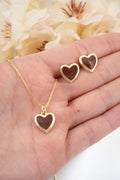 CONJUNTO CORAZON CAFÉ