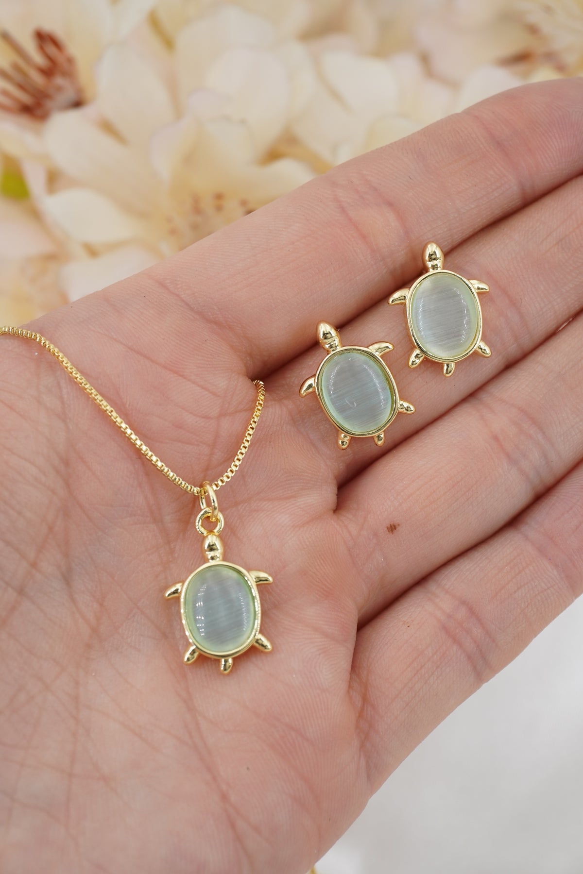 CONJUNTO TORTUGA VERDE PASTEL