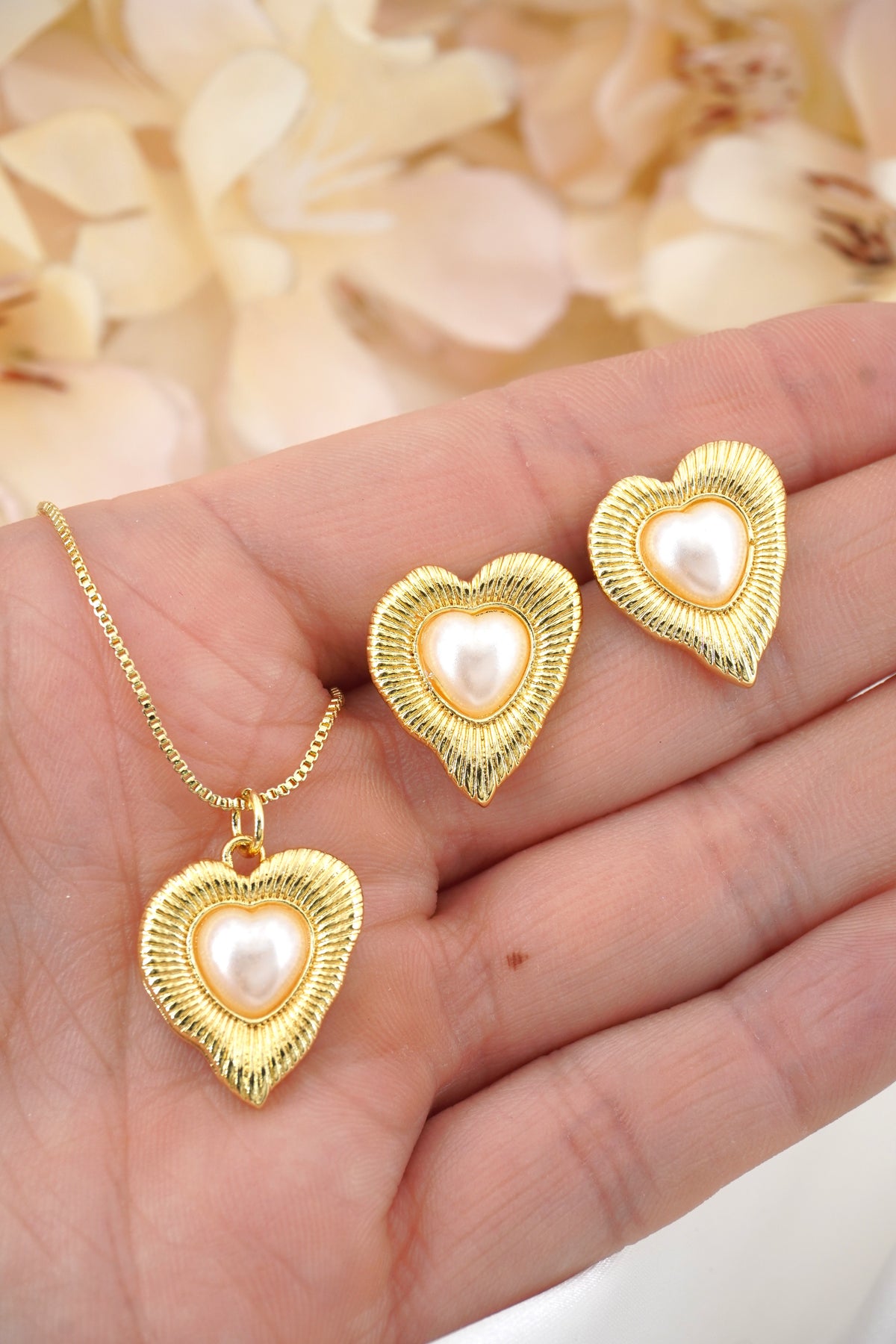 CONJUNTO CORAZON CON NACAR