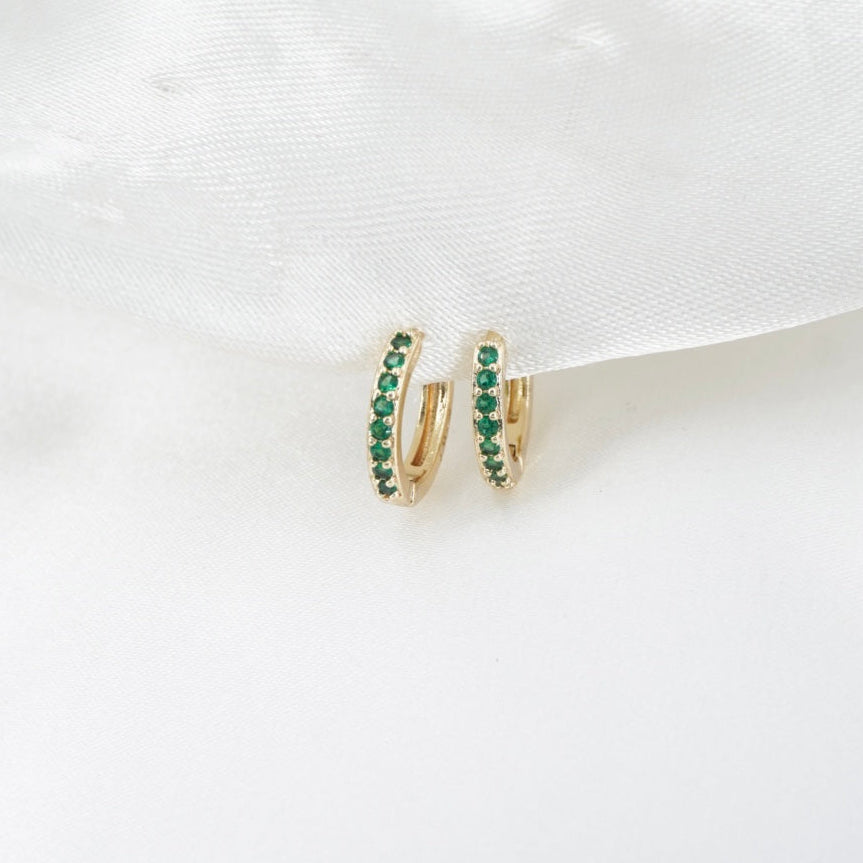 CANDONGA ZIRCONES VERDES 1.4CM