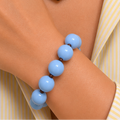PULSERA CHICLE AZUL CON CAFE