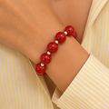 PULSERA CHICLE ROJO CON AMARILLO